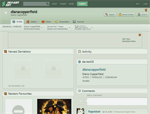 Tablet Screenshot of dianacopperfield.deviantart.com