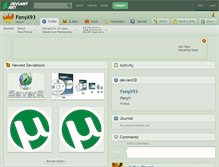 Tablet Screenshot of fenyx93.deviantart.com