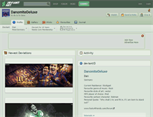 Tablet Screenshot of danomitedeluxe.deviantart.com