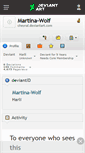 Mobile Screenshot of martina-wolf.deviantart.com