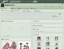 Tablet Screenshot of megaheroes16.deviantart.com