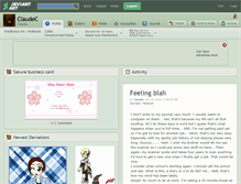 Tablet Screenshot of claudec.deviantart.com