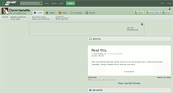 Desktop Screenshot of cleverjeanette.deviantart.com
