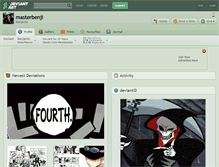 Tablet Screenshot of masterbenji.deviantart.com