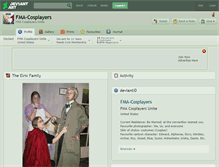 Tablet Screenshot of fma-cosplayers.deviantart.com