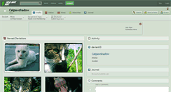 Desktop Screenshot of catpawshadow.deviantart.com