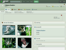 Tablet Screenshot of catpawshadow.deviantart.com