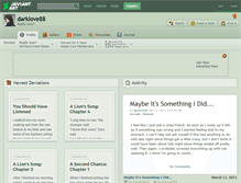 Tablet Screenshot of darklove88.deviantart.com