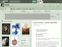 Tablet Screenshot of aewolf.deviantart.com