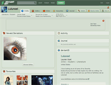 Tablet Screenshot of lulunoel.deviantart.com