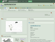 Tablet Screenshot of jojowhowarriorcats.deviantart.com