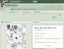 Tablet Screenshot of christinaxizzy4eva.deviantart.com