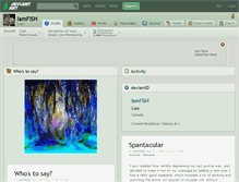 Tablet Screenshot of iamfish.deviantart.com