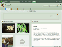 Tablet Screenshot of cheeteach.deviantart.com