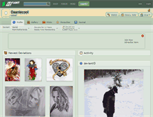 Tablet Screenshot of daaniecool.deviantart.com