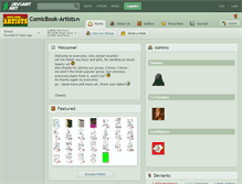 Tablet Screenshot of comicbook-artists.deviantart.com