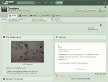 Tablet Screenshot of dametere.deviantart.com