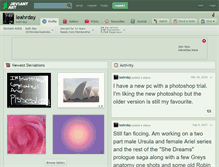 Tablet Screenshot of leahrday.deviantart.com