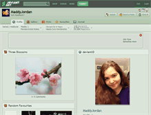 Tablet Screenshot of maddyjordan.deviantart.com