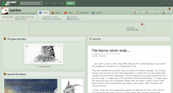 Desktop Screenshot of cachtice.deviantart.com