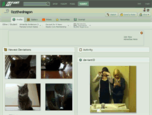 Tablet Screenshot of lizzthedragon.deviantart.com