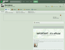 Tablet Screenshot of dawndance.deviantart.com