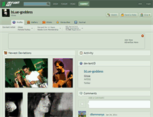 Tablet Screenshot of blue-goddess.deviantart.com