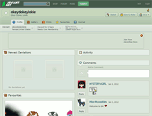 Tablet Screenshot of okeydokeylokie.deviantart.com