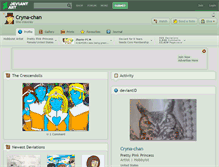 Tablet Screenshot of cryna-chan.deviantart.com