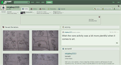 Desktop Screenshot of ninjaboy2323.deviantart.com