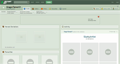 Desktop Screenshot of dragontamer01.deviantart.com