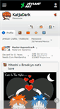 Mobile Screenshot of katjadark.deviantart.com