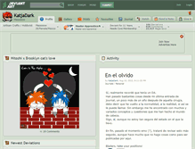 Tablet Screenshot of katjadark.deviantart.com