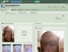 Tablet Screenshot of daniellehugsbunnies.deviantart.com