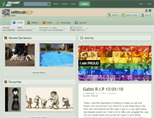 Tablet Screenshot of celticcub.deviantart.com