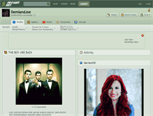 Tablet Screenshot of demiandjoe.deviantart.com