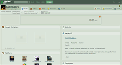 Desktop Screenshot of cathwashere.deviantart.com