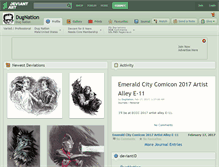 Tablet Screenshot of dugnation.deviantart.com
