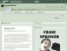 Tablet Screenshot of intendeddisaster.deviantart.com