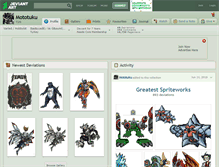 Tablet Screenshot of mototuku.deviantart.com