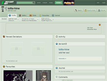 Tablet Screenshot of lolita-hime.deviantart.com