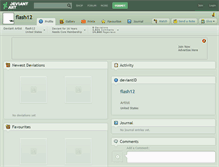 Tablet Screenshot of flash12.deviantart.com