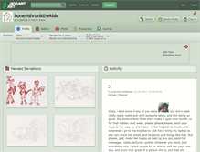 Tablet Screenshot of honeyishrunkthekids.deviantart.com