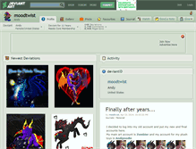 Tablet Screenshot of moodtwist.deviantart.com