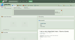 Desktop Screenshot of candy-face.deviantart.com