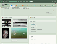 Tablet Screenshot of neoflox.deviantart.com