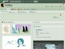 Tablet Screenshot of nerdfighter.deviantart.com