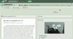 Desktop Screenshot of coldflamezero.deviantart.com