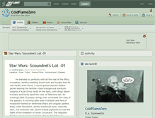 Tablet Screenshot of coldflamezero.deviantart.com