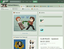 Tablet Screenshot of holmeswatson.deviantart.com